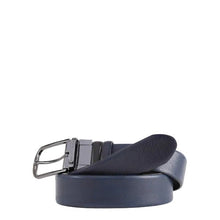 Carica l'immagine nel visualizzatore di Gallery, Piquadro Cintura Uomo Reversibile Fibia Argento Nera/Blu - STANGA Pelletteria