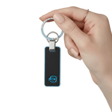 Carica l'immagine nel visualizzatore di Gallery, Piquadro Portachiavi con inserto in pelle Square Nero - STANGA Pelletteria