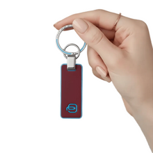 Carica l'immagine nel visualizzatore di Gallery, Piquadro Portachiavi con inserto in pelle Square Rosso - STANGA Pelletteria