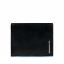 Carica l'immagine nel visualizzatore di Gallery, Piquadro Portafoglio Con Patta E Moneta RFID Blue Square Nero - STANGA Pelletteria