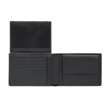 Carica l'immagine nel visualizzatore di Gallery, Piquadro Portafoglio Uomo Patta/Moneta Nero Opaco - STANGA Pelletteria