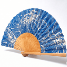 Carica l'immagine nel visualizzatore di Gallery, Popeline Ventaglio Peonia Azul - STANGA Pelletteria