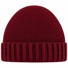 Carica l'immagine nel visualizzatore di Gallery, Riviera Berretto In Cashmere Cupola Rasata Bordeaux - STANGA Pelletteria
