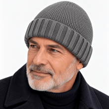 Carica l'immagine nel visualizzatore di Gallery, Riviera Berretto In Cashmere Cupola Rasata Gris2 - STANGA Pelletteria