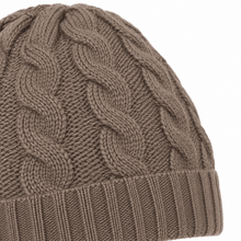 Carica l'immagine nel visualizzatore di Gallery, Riviera Berretto In Cashmere Treccia Senza Risvolto Legno - STANGA Pelletteria