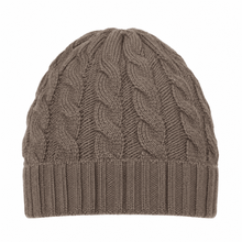 Carica l'immagine nel visualizzatore di Gallery, Riviera Berretto In Cashmere Treccia Senza Risvolto Legno - STANGA Pelletteria