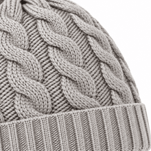 Carica l'immagine nel visualizzatore di Gallery, Riviera Berretto In Cashmere Treccia Senza Risvolto Silver - STANGA Pelletteria