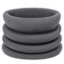 Carica l'immagine nel visualizzatore di Gallery, Riviera Collo In Cashmere Tubolare Gris2 - STANGA Pelletteria