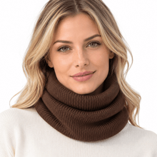 Carica l'immagine nel visualizzatore di Gallery, Riviera Collo In Cashmere Tubolare Legno - STANGA Pelletteria