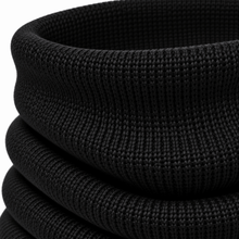 Carica l'immagine nel visualizzatore di Gallery, Riviera Collo In Cashmere Tubolare Nero - STANGA Pelletteria