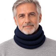 Carica l'immagine nel visualizzatore di Gallery, Riviera Collo In Cashmere Tubolare Notturno - STANGA Pelletteria