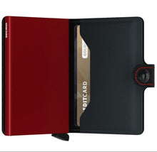 Carica l'immagine nel visualizzatore di Gallery, Secrid Miniwallet Matte Black - Red - STANGA Pelletteria