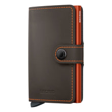 Carica l'immagine nel visualizzatore di Gallery, Secrid Miniwallet Matte Truffle&Orange - STANGA Pelletteria