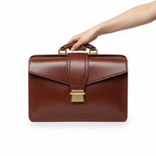Carica l'immagine nel visualizzatore di Gallery, The Bridge Borsa Medico Marrone - STANGA Pelletteria