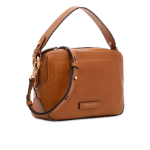 Carica l'immagine nel visualizzatore di Gallery, The Bridge Larissa Camera Case Cognac Oro - STANGA Pelletteria