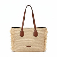 Carica l'immagine nel visualizzatore di Gallery, The Bridge Luna Shopping Rafia - STANGA Pelletteria