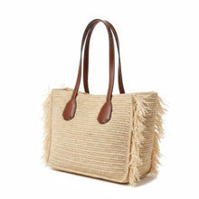 Carica l'immagine nel visualizzatore di Gallery, The Bridge Luna Shopping Rafia - STANGA Pelletteria