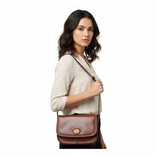 Carica l'immagine nel visualizzatore di Gallery, The Bridge Stodo Borsa a Tracolla Marrone - STANGA Pelletteria