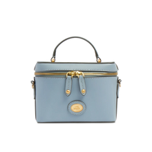 Carica l'immagine nel visualizzatore di Gallery, The Bridge Story Bauletto Acqua - Oro Azzurra - STANGA Pelletteria