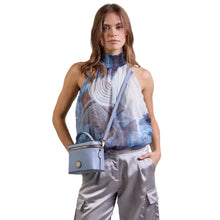 Carica l'immagine nel visualizzatore di Gallery, The Bridge Story Bauletto Acqua - Oro Azzurra - STANGA Pelletteria