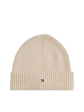 Carica l'immagine nel visualizzatore di Gallery, Tommy Hilfiger Berretto con Cashmere e Bandierina Ricamata Beige - STANGA Pelletteria
