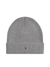 Carica l'immagine nel visualizzatore di Gallery, Tommy Hilfiger Berretto con Cashmere e Bandierina Ricamata Grigio Chiaro - STANGA Pelletteria