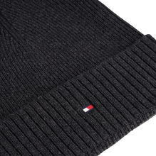 Carica l'immagine nel visualizzatore di Gallery, Tommy Hilfiger Berretto con Cashmere e Bandierina Ricamata Grigio Scuro - STANGA Pelletteria