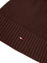 Carica l'immagine nel visualizzatore di Gallery, Tommy Hilfiger Berretto con Cashmere e Bandierina Ricamata Marrone - STANGA Pelletteria