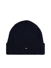 Carica l'immagine nel visualizzatore di Gallery, Tommy Hilfiger Berretto con Cashmere e Bandierina Ricamata Space Blue - STANGA Pelletteria