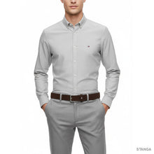 Carica l'immagine nel visualizzatore di Gallery, Tommy Hilfiger Cintura in Pelle con Bandierina sul Passante Testa di Moro - STANGA Pelletteria