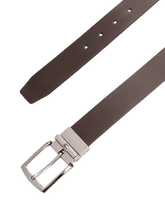 Carica l'immagine nel visualizzatore di Gallery, Tommy Hilfiger Cintura Reversibile Denton in Pelle Testa di Moro/Nero - STANGA Pelletteria