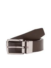 Carica l'immagine nel visualizzatore di Gallery, Tommy Hilfiger Cintura Reversibile Denton in Pelle Testa di Moro/Nero - STANGA Pelletteria