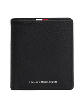 Carica l'immagine nel visualizzatore di Gallery, Tommy Hilfiger Portafogli Trifold Corporate in Pelle Nero - STANGA Pelletteria