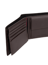 Carica l'immagine nel visualizzatore di Gallery, Tommy Hilfiger Portafoglio Bifold Corporate in Pelle Coffee Bean - STANGA Pelletteria