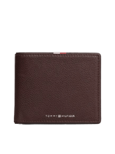 Carica l'immagine nel visualizzatore di Gallery, Tommy Hilfiger Portafoglio Bifold Corporate in Pelle Coffee Bean - STANGA Pelletteria