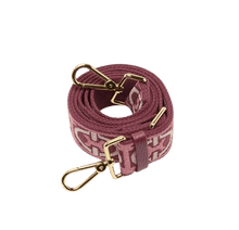 Carica l'immagine nel visualizzatore di Gallery, Tracolla Nastro Coccinelle Monogram Tricolor Multi Pink Clay/Ribes - STANGA Pelletteria