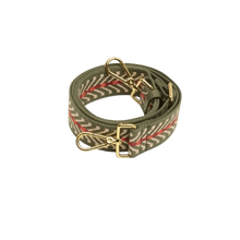 Carica l'immagine nel visualizzatore di Gallery, Tracolla Nastro Coccinelle Twill Mantas Multi Alga - STANGA Pelletteria