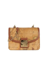 Carica l'immagine nel visualizzatore di Gallery, Alviero Martini 1^ A Classe Tracollina Con Patta E Chiusura Geo Classic E024 - STANGA Pelletteria