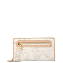 Carica l'immagine nel visualizzatore di Gallery, Alviero Martini 1^A Classe Portafoglio grande con zip e tasca Geo White W028 - STANGA Pelletteria