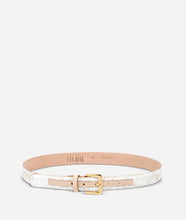 Carica l'immagine nel visualizzatore di Gallery, Alviero Martini 1^Classe Geo White Cintura con fibbia metallica A277 - STANGA Pelletteria