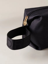 Carica l'immagine nel visualizzatore di Gallery, Borbonese Cosmetic Case Con Maniglia Small Dark Black - STANGA Pelletteria