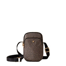 Carica l'immagine nel visualizzatore di Gallery, Borbonese Portacellulare Classica Op Naturale/Nero - STANGA Pelletteria