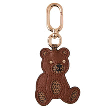 Carica l'immagine nel visualizzatore di Gallery, Borbonese Portachiavi Orso Op/Natural Tobacco - STANGA Pelletteria