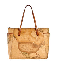 Carica l'immagine nel visualizzatore di Gallery, Geo Classic Borsa Shopping Grande Alviero Martini 1^ Classe - STANGA Pelletteria