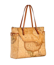 Carica l'immagine nel visualizzatore di Gallery, Geo Classic Borsa Shopping Grande Alviero Martini 1^ Classe - STANGA Pelletteria