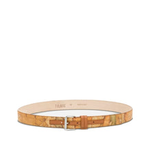 Carica l'immagine nel visualizzatore di Gallery, Geo Classic Cintura con fibbia platino Alviero Martini 1^ Classe - STANGA Pelletteria