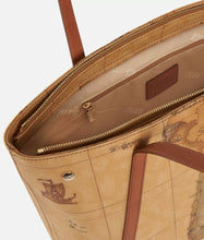 Carica l'immagine nel visualizzatore di Gallery, Geo Classic Shopping bag con borchiette grande Alviero Martini 1^Classe - STANGA Pelletteria
