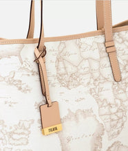 Carica l'immagine nel visualizzatore di Gallery, Geo White Borsa Shopping Grande Alviero Martini 1^A Classe - STANGA Pelletteria