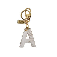 Carica l'immagine nel visualizzatore di Gallery, Lettera A portachiavi Geo White Alviero Martini 1^ Classe P00A - STANGA Pelletteria
