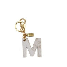 Carica l'immagine nel visualizzatore di Gallery, Lettera M portachiavi Geo White Alviero Martini 1^ Classe P00M - STANGA Pelletteria